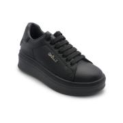 Zwarte leren sneakers Gacam01080 model Gaëlle Paris , Black , Dames