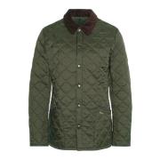 Groene Gewatteerde Jas Heritage Boatyard Barbour , Green , Heren