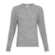 Hope Pullover - Grijs Melange Moss Copenhagen , Gray , Dames