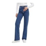 Stijlvolle Denim Broek Calvin Klein Jeans , Blue , Dames