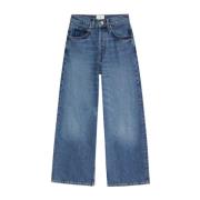 Gewassen Blauwe Rick Denim Jeans Anine Bing , Blue , Dames