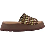 Platte sandalen voor vrouwen Noa Harmon , Brown , Dames