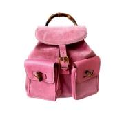 Pre-owned Leather gucci-bags Gucci Vintage , Pink , Dames