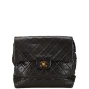 Pre-owned Leather backpacks Chanel Vintage , Black , Dames