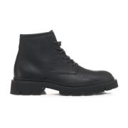 Handgemaakte Leren Gevechtslaarzen Copenhagen Shoes , Black , Heren