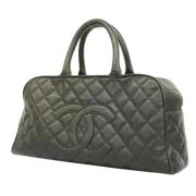 Pre-owned Leather chanel-bags Chanel Vintage , Black , Dames