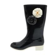 Pre-owned Rubber boots Chanel Vintage , Black , Dames