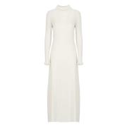 Elegante Ivoor Cashmere Blend Jurk D.Exterior , Beige , Dames