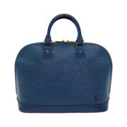 Pre-owned Leather handbags Louis Vuitton Vintage , Blue , Dames