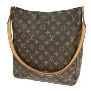 Pre-owned Canvas handbags Louis Vuitton Vintage , Brown , Dames