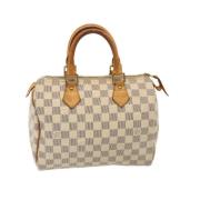 Pre-owned Canvas handbags Louis Vuitton Vintage , Beige , Dames