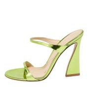 Pre-owned Leather sandals Gianvito Rossi Pre-owned , Green , Dames