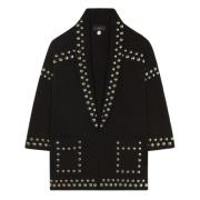 Zwarte Love and Studs Vest Alanui , Black , Dames