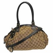 Pre-owned Leather gucci-bags Gucci Vintage , Black , Dames