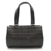 Pre-owned Leather handbags Chanel Vintage , Black , Dames