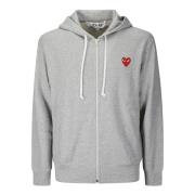 Rode Embleem Sweatshirt Comme des Garçons Play , Gray , Heren