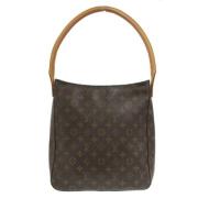 Pre-owned Canvas handbags Louis Vuitton Vintage , Brown , Dames