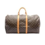 Pre-owned Canvas handbags Louis Vuitton Vintage , Brown , Dames