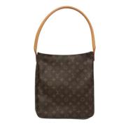 Pre-owned Canvas handbags Louis Vuitton Vintage , Brown , Dames