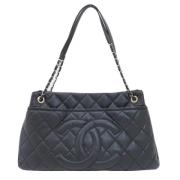 Pre-owned Leather chanel-bags Chanel Vintage , Black , Dames