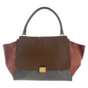 Pre-owned Leather handbags Celine Vintage , Brown , Dames