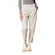 Relaxed Fit Winter Chino Broek Mason's , Gray , Dames