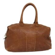 Pre-owned Leather travel-bags Yves Saint Laurent Vintage , Brown , Dam...