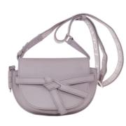 Pre-owned Leather shoulder-bags Loewe Pre-owned , Gray , Dames