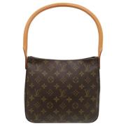 Pre-owned Canvas handbags Louis Vuitton Vintage , Brown , Dames