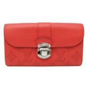 Pre-owned Leather wallets Louis Vuitton Vintage , Red , Dames