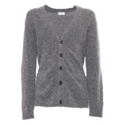 Derby V Neck Cardigan Ballantyne , Gray , Heren