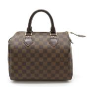 Pre-owned Canvas handbags Louis Vuitton Vintage , Brown , Dames