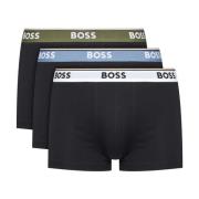 3-pack Stretch Katoenen Boxershorts - Zwart Hugo Boss , Black , Heren