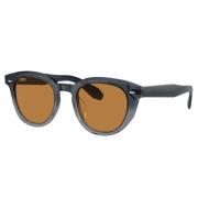 Klassieke bruine lens zonnebril Model N.05 Oliver Peoples , Gray , Her...