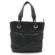 Pre-owned Canvas totes Chanel Vintage , Black , Dames