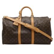 Pre-owned Canvas handbags Louis Vuitton Vintage , Brown , Dames