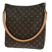 Pre-owned Canvas handbags Louis Vuitton Vintage , Brown , Dames