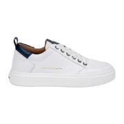 Witte en Blauwe Bond Sneakers Alexander Smith , White , Heren