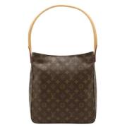 Pre-owned Canvas handbags Louis Vuitton Vintage , Brown , Dames