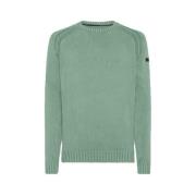 Groen Katoen Techno Wash Ronde Hals Shirt RRD , Green , Heren