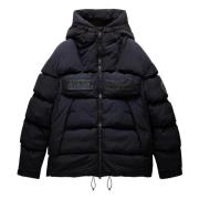 Zwarte Hyper Puffer Jas Napapijri , Black , Heren