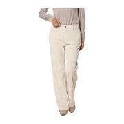 Winter Corduroy Straight Chino Broek Mason's , White , Dames