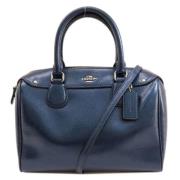 Pre-owned Leather handbags Coach Pre-owned , Blue , Dames