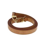 Pre-owned Leather belts Louis Vuitton Vintage , Beige , Dames