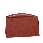 Pre-owned Leather pouches Louis Vuitton Vintage , Brown , Dames