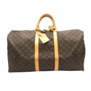 Pre-owned Canvas handbags Louis Vuitton Vintage , Brown , Dames