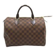 Pre-owned Canvas handbags Louis Vuitton Vintage , Brown , Dames