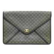 Pre-owned Canvas clutches Celine Vintage , Gray , Dames