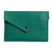 Groene Leren Clutch Portemonnee Tablethoes Dolce & Gabbana , Green , D...