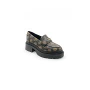 Bruine Polyurethaan Loafers Fltfi2Fal14 Model Guess , Brown , Dames